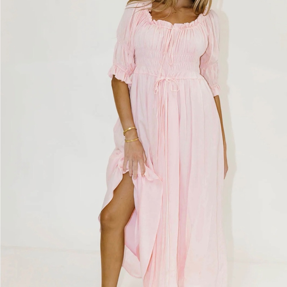 Worth Collective Pink Maxi Dress Size Large